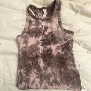 Lululemon, like new, high neck tight tank